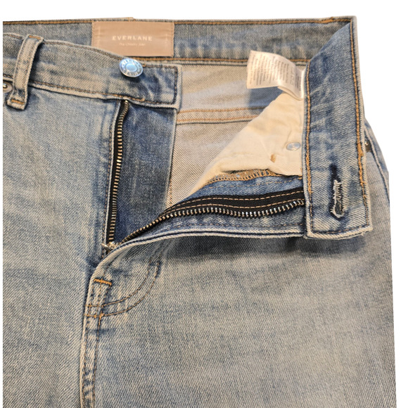 Everlane Cheeky Jean Womens Size 25 Light Blue Slim Straight Casual Minimalist - Picture 6 of 12
